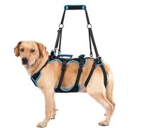Lafoty Dog Lift Harness for Large Male Dogs Friendly, 2 in 1 Detachable Help Em Up Harness for Back Legs, Full Body Dog Carrying with Handles, Post Surgery Recovery(Black, X-Large)