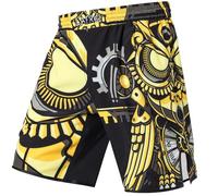 LAFROI Mens Boxing Shorts Jiu Jitsu MMA Cross Training Fighting Trunks Activewear with Drawstring-QJK06 Time Manager Size LG
