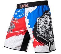 LAFROI Mens Boxing Shorts Jiu Jitsu MMA Cross Training Fighting Trunks Activewear with Drawstring-QJK06 Honor Strike Size SM