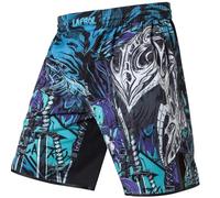 LAFROI Mens Boxing Shorts Jiu Jitsu MMA Cross Training Fighting Trunks Activewear with Drawstring-QJK06 Commander Size LG
