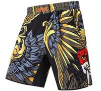 LAFROI Mens Boxing Shorts Jiu Jitsu MMA Cross Training Fighting Trunks Activewear with Drawstring-QJK06 Royal Size XL