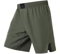 LAFROI Men's Fighting Jiu Jitsu MMA Cross Training Grappling Thai Boxing Shorts Trunks Olive Size MD