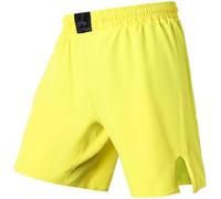 LAFROI Men's Fighting Jiu Jitsu MMA Cross Training Grappling Thai Boxing Shorts Trunks Yellow Size XL