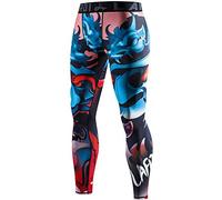 LAFROI Men's Quick Dry Cool Compression Fit Tights Leggings Waistband-YSK08 Vengeance Size SM
