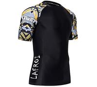 LAFROI Men's Short Sleeve UPF 50+ Baselayer Skins Compression Rash Guard (Armour, MD)