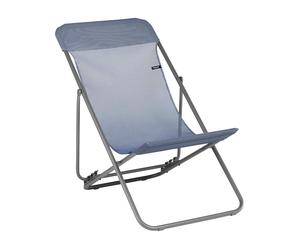 Lafuma Mobilier - Lightweight, compact folding Deckchair - Transatube 2 Océan II - Blue Blue one size