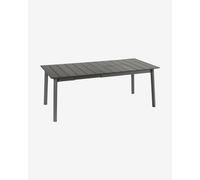 Lafuma Mobilier Oron Lattes Alu table 100 x 154 - 200 cm cement grey