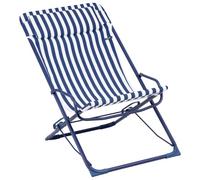 Lafuma Mobilier Transaswing Rayure blue capri folding chair