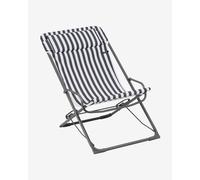 Lafuma Mobilier Transaswing Rayure folding chair black white