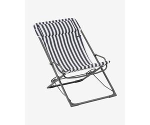 Lafuma Mobilier Transaswing Rayure folding chair black white