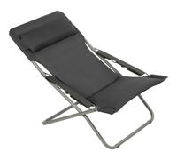 Lafuma - Transabed Becomfort® Deck Chair, Dark Grey - Dark Grey