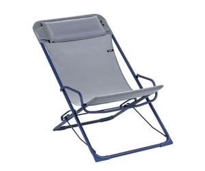 Lafuma - Transaswing Folding Rocking Deckchair, Blue - Blue