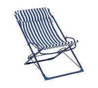 Lafuma Transaswing Multi deck chair Indigo Stripes