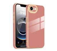 Lafunda for iPhone 16e/for iPhone 17e Case Luxury Bling Plating, Pink