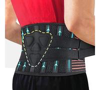 LAFUYSO Back Support Belt for Lower Back Pain Relief with 3D Lumbar Pad, Back Brace for Men/Women, Soft Breathable Mesh Fabric Lumbar Support for Herniated Disc, Sciatica
