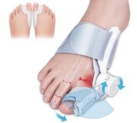 LAFUYSO Bunion Corrector for Women & Men, Adjustable Knob Bunion Brace Splint for Big Toe Relief Bunion Splints Hammer Toe Straightener Suitable for Left and Right Feet, with 1 Pair Toe Seperator