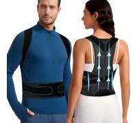 LAFUYSO Posture Corrector for Men & Women - Back Brace for Posture Support, Spine Alignment, and Pain Relief - Adjustable & Breathable Design for Neck, Shoulder, and Back Comfort (XX-Large)