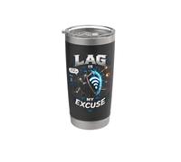 Lag is Not Me Gaming Warrior Stainless Steel Insulated Tumbler