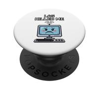 Lag Killed Me Funny Gamer Pixel Art PopSockets Adhesive PopGrip