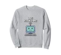 Lag Killed Me Funny Gamer Pixel Art Sweatshirt