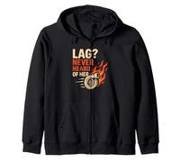 Lag Never Heard of Her Turbo Boost Auto Race Zip Hoodie