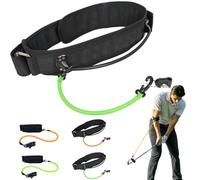 Lag Trainer Pro, Lag Trainer, Double Clip Golf Swing Training Aid, Golf Swing Trainers Aid with Arm Bands, Improve Lags, Release and Strike Quality, Suitable for Men Women Beginners (Waist-Green)