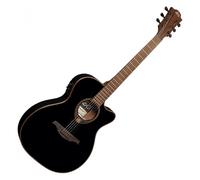 (B-Stock) LAG Guitars Tramontane 118 T118ASCE-BLK Black Thinline Electro-Acoustic Guitar