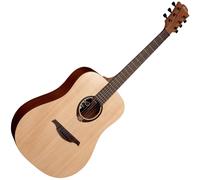 LAG Tramontane T70D Natural Satin Dreadnought Guitar