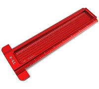 Lagaga Woodworking Scriber Square Layout Scriber Alloy Hold Ruler for Carpenter T-Type Woodworking Hole Positioning Crossed Gauge 45/90 Degree Line Gauge Saddle (TS-8)