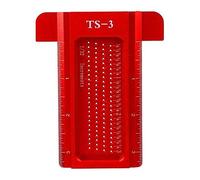 Lagaga Woodworking Scriber Square Layout Scriber Alloy Hold Ruler for Carpenter T-Type Woodworking Hole Positioning Crossed Gauge 45/90 Degree Line Gauge Saddle (TS-3)