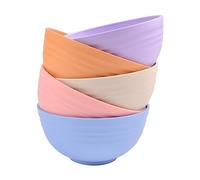 LAGAHS Unbreakable Plastic Bowls, Cereal Bowls Set of 5, Pasta Bowl, Fruit Camping Ramen Noodle Soup Salad Mixing Rice Microwave Smoothie Dessert Bowl for Plastic Serving