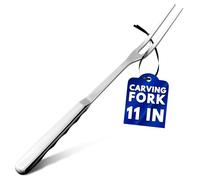 Lagarto Two Pronged Fork Tines Elite - 11" Kitchen Forks Carving Fork Heavy Duty Grill Fork Stainless Steel Kitchen Utensils Meat Fork Carving - Serving Fork Carving Set Meat Forks for kitchen Set