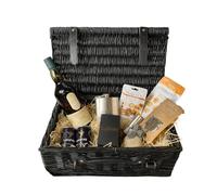 Lagavulin Single Malt Scotch Whisky 16" Luxury Gift Hamper 70cl 43% ABV with Glencairn Glass Hip Flask Stones Truffles Snacks & Jigger - Islay Whisky Gift Set UK
