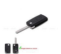 Lage A19 Car Replacement Key Shell with flip folding Uncut Blade 2 Buttons Remote Case Compatible with Citroen C2 C3 Berlingo