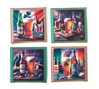Lager Beer Card Making Craft Toppers Crafting Embellishments Men's Cards x 4, Vintage Irish, Ireland Theme
