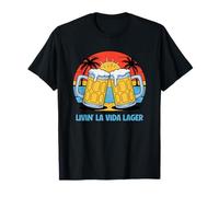 Lager beer saying beach and summer Livin' la vida lager T-Shirt