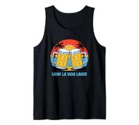 Lager beer saying beach and summer Livin' la vida lager Tank Top