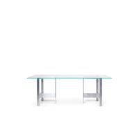 Lager Dining Table 90x200 Glass/ Aluminum