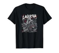 Lagertha Viking Shieldmaidens Norse Battle Warrior Value Graphic T-Shirt, Men, Black, L