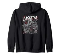 Lagertha Viking shieldmaidens Norse Battle Warrior Zip Hoodie