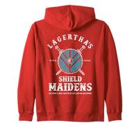 Lagertha's Shield Maidens - Viking Warrior Shieldmaiden Zip Hoodie