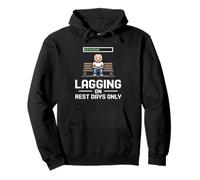 Lagging On Rest Days Only Gamer Fitness Pullover Hoodie