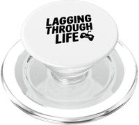 Lagging Through Life Gaming Humor for Gamers PopSockets PopGrip for MagSafe