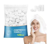 Lagincig 120 PCS Compressed Towels Bulk Coin Tissues Portable Mini Face Compressed Camping Towels for Travel Home Hotel and Outdoor Activities