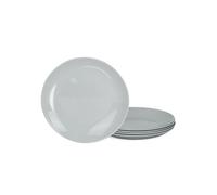 LaGlint 7.5 inch 19 cm Dessert Side Plate Set of 6 Grey Opal Glass