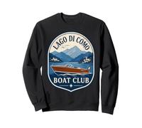 Lago Di Como Boat Club Italian Summer Vintage Emblem Sweatshirt