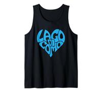Lago Di Como Heart Typography Italy Tank Top
