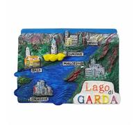 Lago Di Garda 3D Italy Fridge Magnet Souvenir Gift,Resin Handmade Italy Refrigerator Magnet Home & Kitchen Decoration Collection