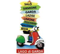 Lago di Garda Italy Refrigerator Magnet Travel Souvenir Fridge Decoration 3D Magnetic Sticker Collection Craft