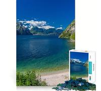 Lago Di Garda, Malcesine Jigsaw Puzzles 1000 Pieces for Adults Creative Play Sharp Detail Real Challenge Home Art (50x75cm)